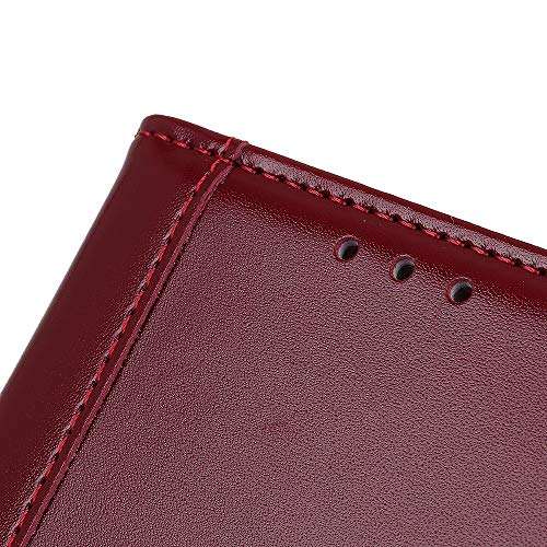 Futanwei Business Wallet Cases for Motorola Moto G Play 2021 Case, Moto G Play 2021 Wallet Case, Premium PU Leather Flip Wallet Case Cover with Card Holder for Motorola Moto G Play 2021, Claret 5