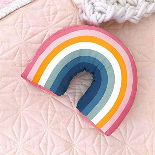 BAYUE Rainbow Shaped Pillow - Rainbow Shaped Pillow Toy, Rainbow Clouds Hold Pillows, Nap Pillows, Bed Sleep Dolls, Plush Toys Soft Pillow 6