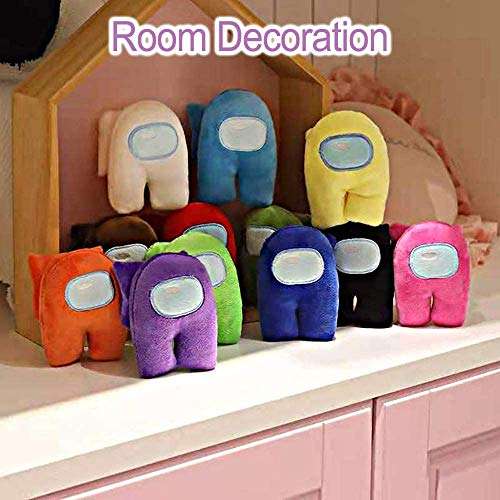 Among Us Plush Toy Merch Crewmate Plushies Soft Cute Doll Astronaut Stuffed Plush Figures Gifts for Game Fans 4.3 inch 12 Color 4