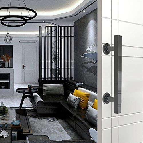 LHL-DD Door Handle, Handle Home Glass Doors Handles Barn Door Alloy Hotel Push Pull Stainless Steel Handle Push Hardware Handles 30cm(11.8in) 5