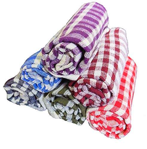 Seyyaal Cotton Kitchen Cleaning Towel, Hand Towel, Long Table Napkins, Size- 25X18 Inches, (Set of10) 4