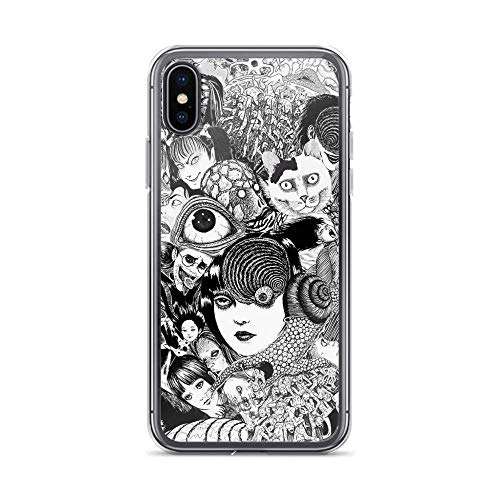 Phone case Compatible for iPhone X/XS Pure Clear Cases Cover junji ito Collage 2