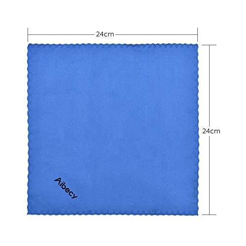 Entweg Cleaning Cloth,Multipurpose Microfiber Cleaning Cloth Adopt for Microsuede for Glass Stationery Office Supplies Camera Lenses Phone Tablets Flat Screen TV Pack of 1 Blue 4