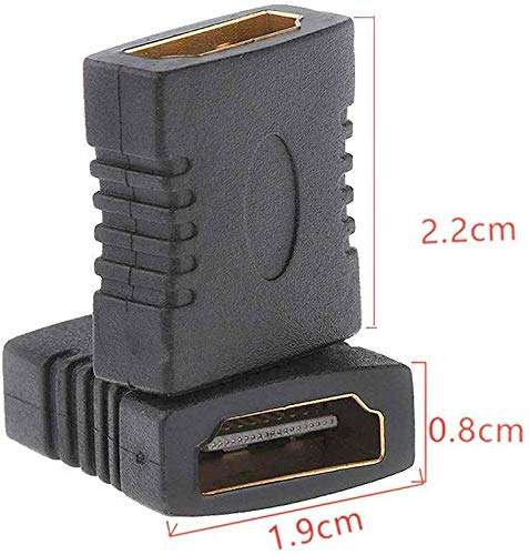FEDUS HDMI Female to Female Coupler Extender Adapter Connector (Pack of One) 4
