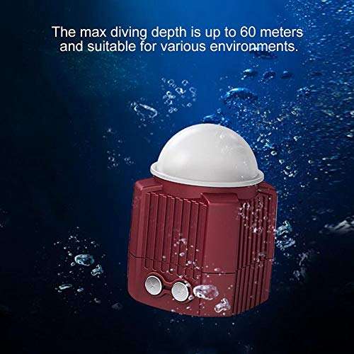 idalinya Camera Flash Light LED Lamp Waterproof Underwater 60m 2000LM Beam Light Weatherproof Wireless Powered LED Ultra Bright Spotlight 5