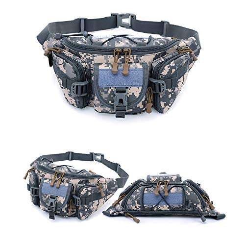 Chest Bag for Men, YiMiky Hiking Bag Waterproof Tactical Waist Bag Survival Kit Hip Belt Pack for Outdoor Running Riding Traveling Sports Climbing Cross-body Pack Lightweight - 06 5