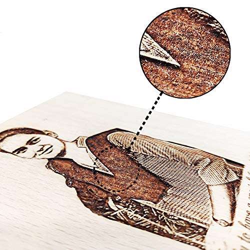 GFTBX New Year Personalized Engraved Wooden Photo Plaque for Girlfriend (7 x 4 inches, Brown) 5