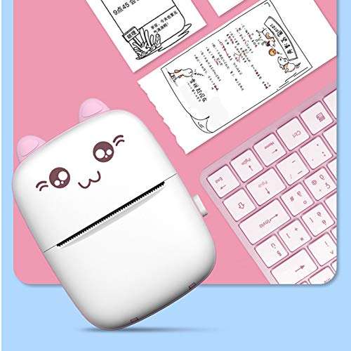 2 Pcs Smartphone Printer Mini Portable Bluetooth Wireless Paper Photo Printers for Journal Study Note Daily Plan 6