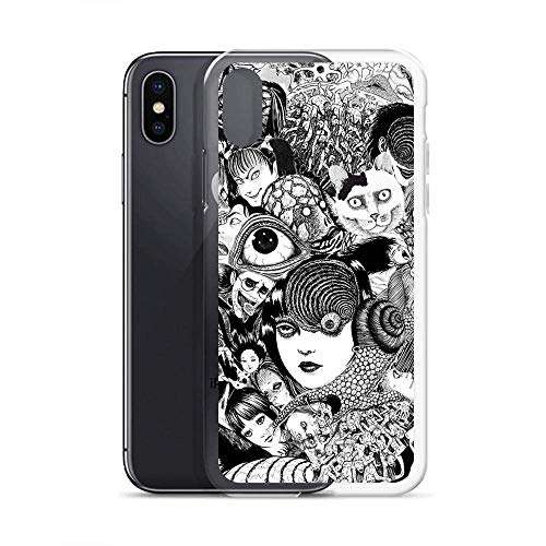 Phone case Compatible for iPhone X/XS Pure Clear Cases Cover junji ito Collage 3