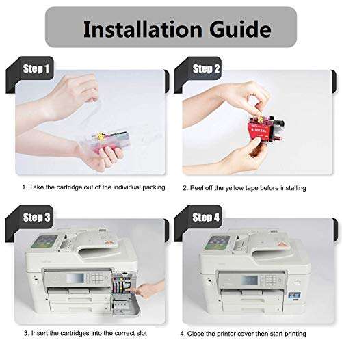F FINDERS&CO LC3013 XL Ink Replacement for Brother LC-3013 LC 3013 XL LC3011 Ink Work with Brother MFC-J491DW MFC-J497DW MFC-J690DW MFC-J895DW (1BK, 1C, 1M, 1Y) 5