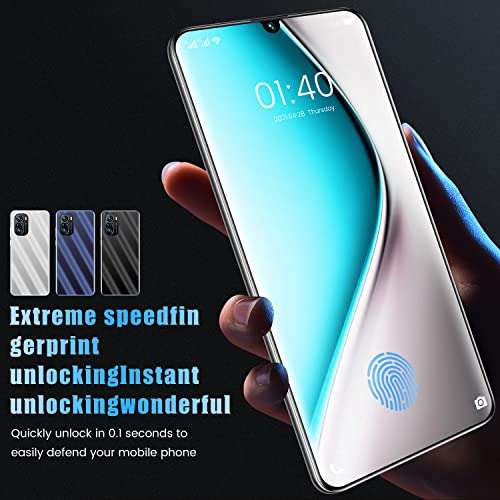 Android Phone, K40 Pro+ 6.7 inches Full-Screen SIM Free Unlocked Mobile Phone, 4GB RAM+64GB ROM, 6000mAh Battery, 32MP+64MP Camera, Android 11.0, Dual SIM, Face ID 6