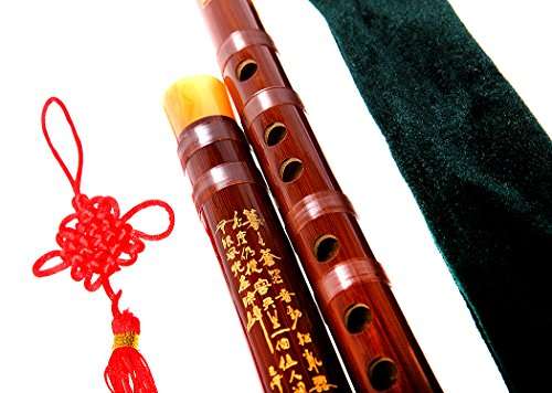 Bamboo Flute Dizi,NICOSHINE Traditional Handmade Chinese Musical Instrument In E Key(Single insert) 5