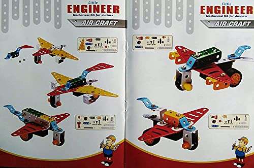 KHANAK.D Engineer Mechanical Kit - Aircraft-Set - Educational Toy Building Blocks Construction Set for Junior Educational Toys(Age 5 to 12) (Construtio Set) 4
