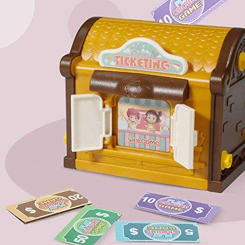 Yueda Carousel Building Toys Set - STEM DIY Amusement Park Toys with Drill for Kids & Girls Boys, Learning Merry-Go-Round Whirligig Horse Toys, Birthday for Children 5