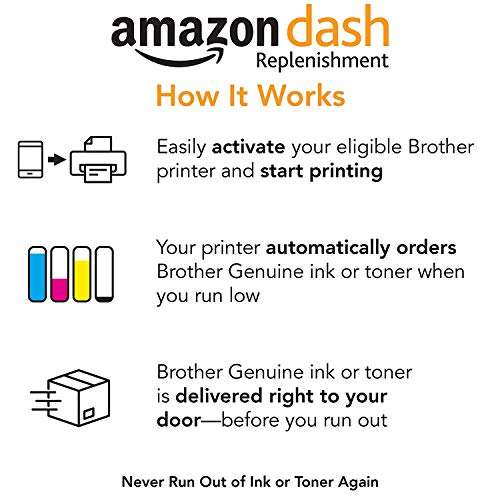 Brother Genuine Standard Yield Toner Cartridge, TN630, Replacement Black Toner, Page Yield Up To 1,200 Pages, Amazon Dash Replenishment Cartridge 4