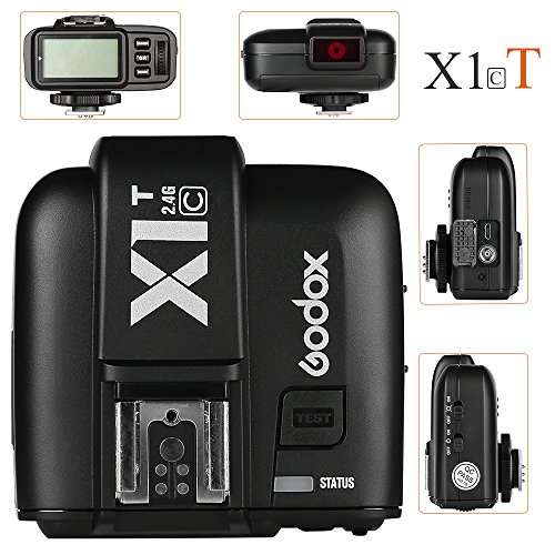 Godox X1C TTL Wireless Flash Trigger Transmitter and Receiver for Canon EOS Series Cameras 2.4G HSS 1/8000s (X1T-C + X1R-C) 4