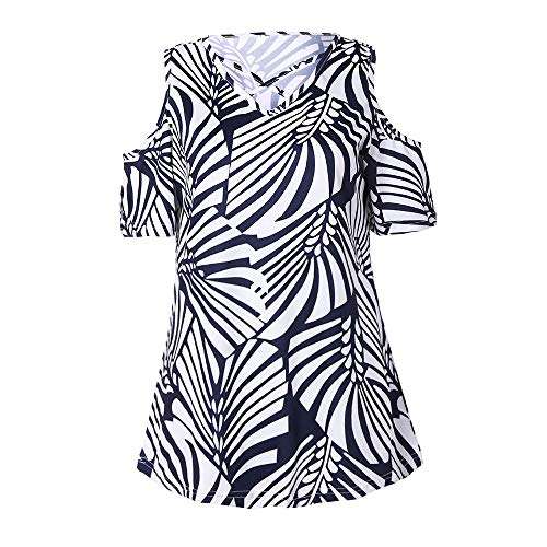 Womens Short Sleeve Cut Out Cold Shoulder Tops Deep V Neck T Shirts Black 3