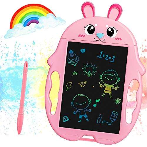 JARVANIA LCD Writing Tablet, Color LCD Writing Tablet for Kids, Toys for Girls and Boys, Gifts for Girls and Boys, LCD Drawing Board for Kids (Pink) 2