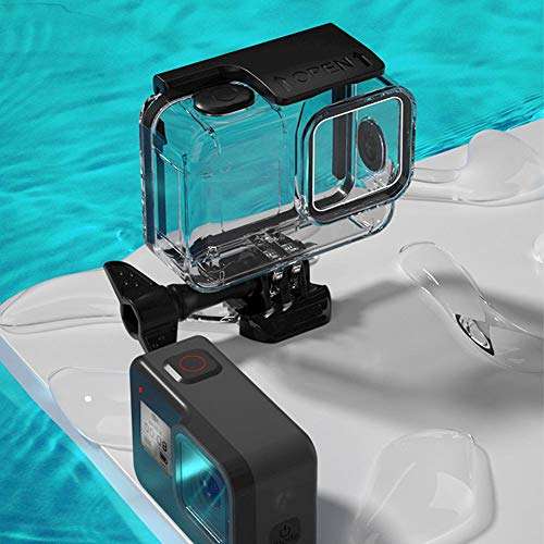 Mugast Camera Waterproof Case, Anti-Scratch Soft Button Camera Protective Cover 60M Underwater Drop Resistance Housing for Gopro hero8 Sports Camera 4