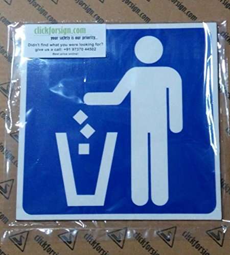 Clickforsign SIGN33-M-1-2x Use Dustbin Swach Bharat Sign Board 3
