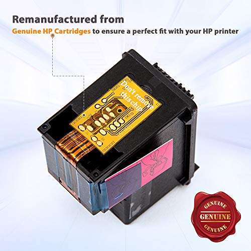 Kolorit Remanufactured HP 62 XL Inkjet Cartridge for HP Envy 5540 5640 5660 7640 8000 Officejet 5740 8040 Officejet Mobile 200 250 258 Printer Series (2 Pack, Black-2) 3