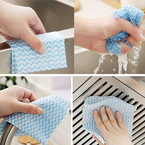 DEVARSH SALES Disposable Reusable Towels like Kitchen Cleaning Towel - Multi-Uses Dish Cloths Washable Towel Roll (PACK OF 2) 5
