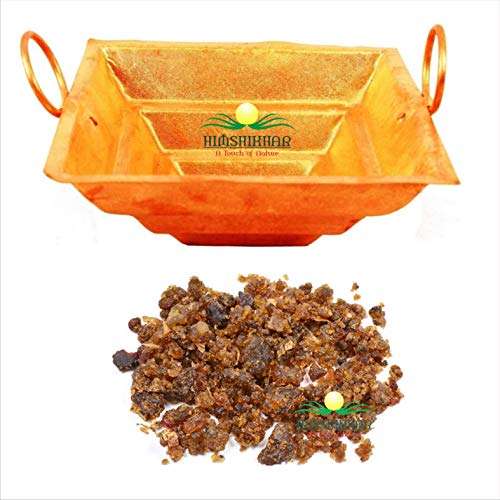 Himshikhar | Combo of Hawan Kund/Yagya Kund & Pure Green Guggal (450 gm) for Pujan Purpose/Best Item for Religious Pooja/for Temple & Home 2