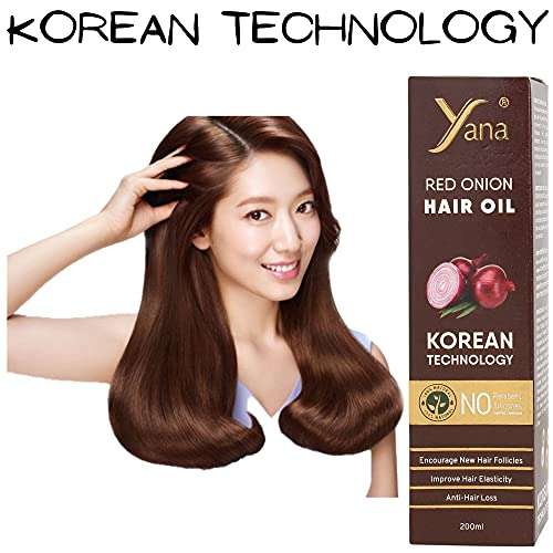 YANA RED ONION HAIR OIL WITH KOREAN TECHNOLOGY/RED ONION OIL FOR HAIR GROWTH FASTER 4