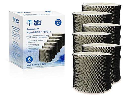 Fette Filter - Humidifier Wicking Filter Compatible with Holmes HWF65, HWF65PDQ-U - Filter C. (Pack of 6) 2