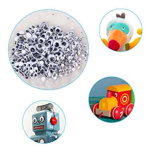 Siasky 700 Pcs Mixed Wobbly Wiggle Googly Eyes with Self-Adhesive for DIY Scrapbooking Crafts (Assorted Sizes) 6