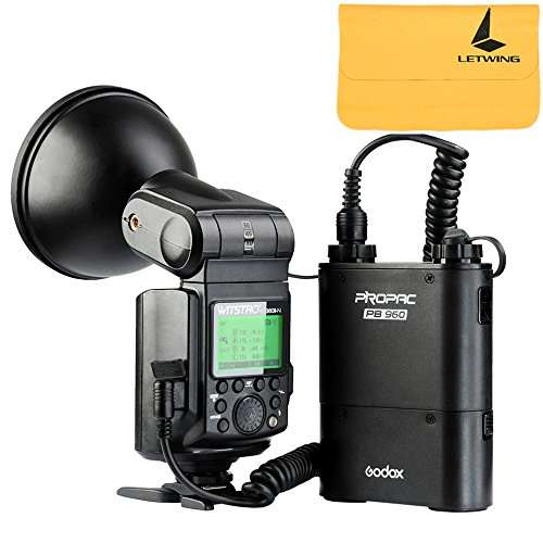 Godox Witstro AD360II-N TTL 360W GN80 Powerful Speedlite Flash Light + 4500mAh PB960 Lithium Battery Compatible for Nikon Camera (AD360II-N Black) 2