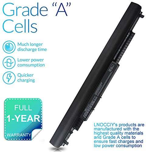 LNOCCIY 4-Cell 14.8V 2600MAH HS03 HS04 Laptop Battery for HP 807957-001 807612-421 807956-001 807611-141 807612-831 hstnn-lb6u hstnn-pb6s hstnn-lb6v Pavilion 15-ac000 15-af000 15g-ad000 Series 6