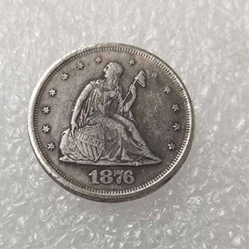 MOMOKY Copy 1876 Liberty&Eagle America 20 Cent Coin-Antique Silver Dollar Morgan Coin Collection US Silver Coin Replica Discovery Collection 3