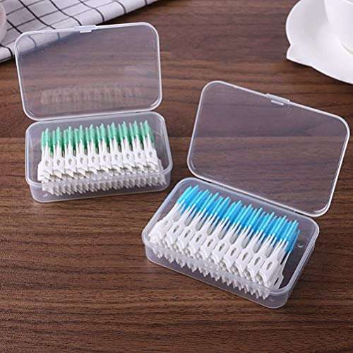 EXCEART 320pcs Interdental Brush Toothpick Tooth Flossing Head Oral Dental Hygiene Brush Dental Floss Toothpick Cleaners Tooth Cleaning Tool 3