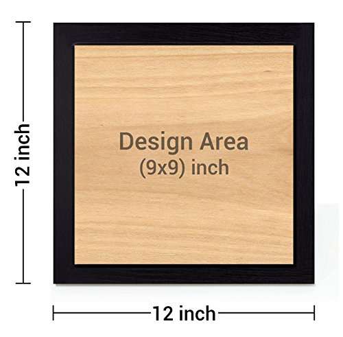 TIED RIBBONS Anniversary Birthday Gift for Parents Mom Dad - Personalized Wooden Engraved Photo Plaque Customized Frame (Wood, 12x12-inch, Multicolour) 6
