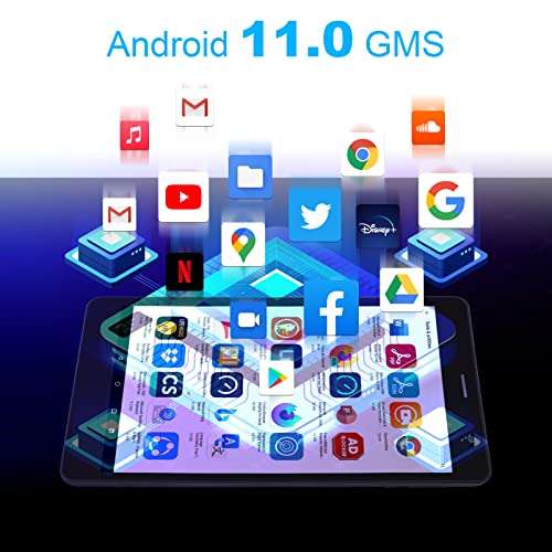 8 inch Tablets Android 11 Tablet, 2GB RAM 16GB ROM Quad-Core Processor 5MP & 2MP Dual Camera WiFi Bluetooth 8" IPS HD Touch Screen Tablet 4