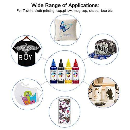 Poschink Sublimation Ink Refill for ET2720 ET2760 WF7710 WF7720 ET4700 ET2760 WF7210 WF7100 WF3720 C88 C88+ Inkjet Printers Heat Press Transfer on Mugs, Plates, Polyester Shirts, Phone Cases etc 5