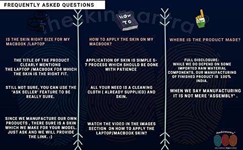 Theskinmantra Think Positively Decal Skin for Apple MacBook Air 13 inch Retina and M1 chip with Round Edges & Apple Logo Cutout (A Packs of 1pc and Model Compatible A2179 A1932 A2337 only) 5