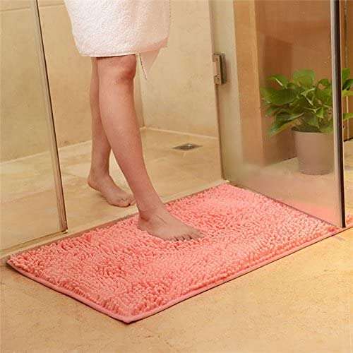 WorldCare® Mats For Living Room Mats Rugs Bathroom Bath Non-Slip Water Absorbing Rug Kitchen Carpets : Pink 2