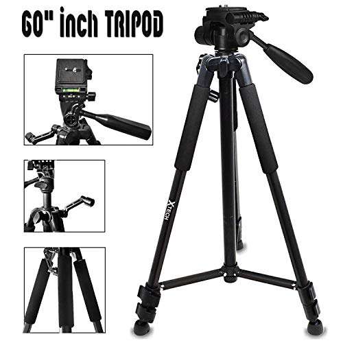 Xtech FujiFilm Instax Wide Accessories Kit for Fujifilm Instax 300 210 200 Wide Includes: 3 Pack Wide Film (60 Exposures), 4AA Batteries with Charger, Fitted Case + 60 Tripod + More 3