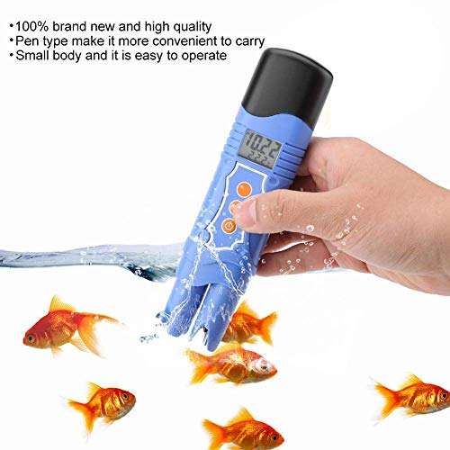 YYONGAO Water Quality Meter, Digital PH Meter, TDS-9982 Pen Type Conductivity Meter PH TDS Tester Water Monitor 0?-50? for Household Drinking Pool Aquarium Water Quality Measuring 6