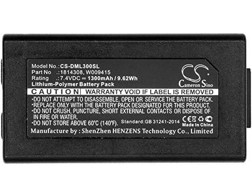 Battery 1814308 Replacement for DYMO 1982171, LabelManager 500TS, LabelManager LM-500TS, LabelManager Wireless PnP, Mobile Label Maker, 1300mAh 2