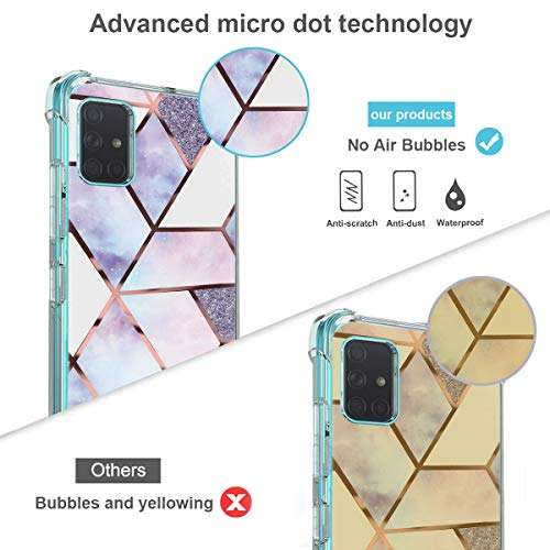 Compatible for Samsung Galaxy A71 5G Case, Flower Floral for Girls Women Mobile Phone Cases Shock-Absorption Flexible TPU Rubber Slim Fit Cover for Samsung Galaxy A71 5G Shell 4