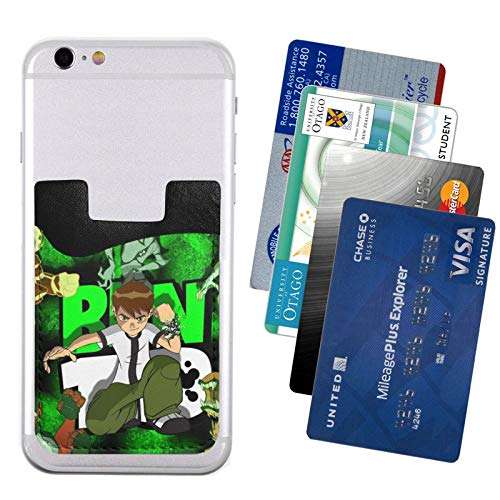 B-E-N 10 Cell Phone Card Holder Stick-On Id Credit Card Wallet Phones Case Pouch Sleeve Pocket for Many Smartphones 4