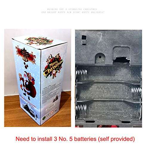 Singing Dancing Santa,Christmas Toys Decoration Ornaments,Plush Doll Hanging,Musical Moving Figure,Electric Doll Decoration Gifts (Multicolor A) 6