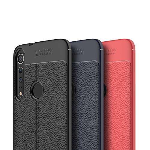 Phone PC Case For Motorola Moto G8 Play Case,for Moto One Macro Case,Shockproof High Impact Tough Rubber Rugged Hybrid Case Protective Anti-Shock Shatter-Resistant Mobile Phone CaseLeather texture Sma 3