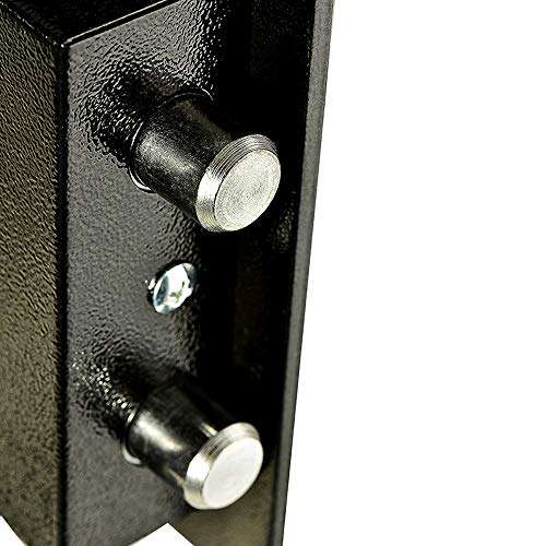 lqgpsx Electronic Security Safe Box, Indoor All Steel Safety Electronic Large Capacity Home Office Money Documents Gun Cash Deposit Hotel, Black 6