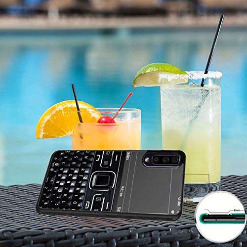 Galaxy A21 Case,Mobile Background Anti-Scratch Shockproof Black Silicone Rubber TPU Protective Case Cover for Samsung Galaxy A21 4