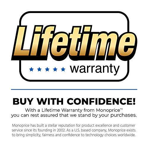 Monoprice 110146 6-Inch 3.5mm Stereo Jack Splitter for Mobile - Retail Packaging 6