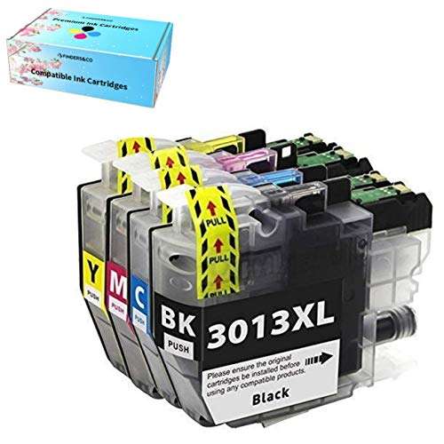 F FINDERS&CO LC3013 XL Ink Replacement for Brother LC-3013 LC 3013 XL LC3011 Ink Work with Brother MFC-J491DW MFC-J497DW MFC-J690DW MFC-J895DW (1BK, 1C, 1M, 1Y) 2